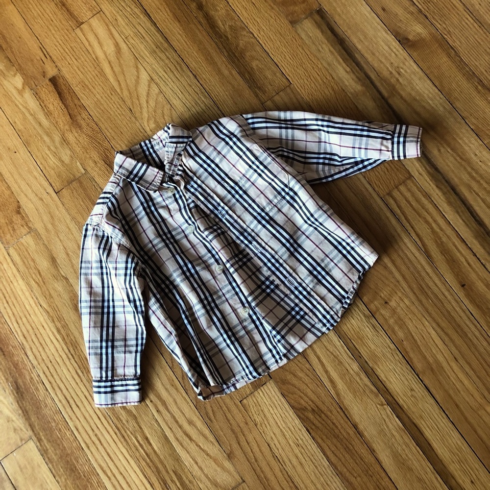 LITTLE BOY BURBERRY BUTTON DOWN